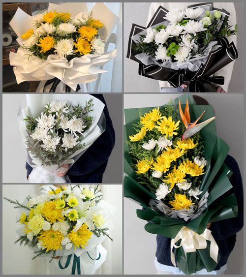 山东青岛平度市同和街道李家站村白事花束代送